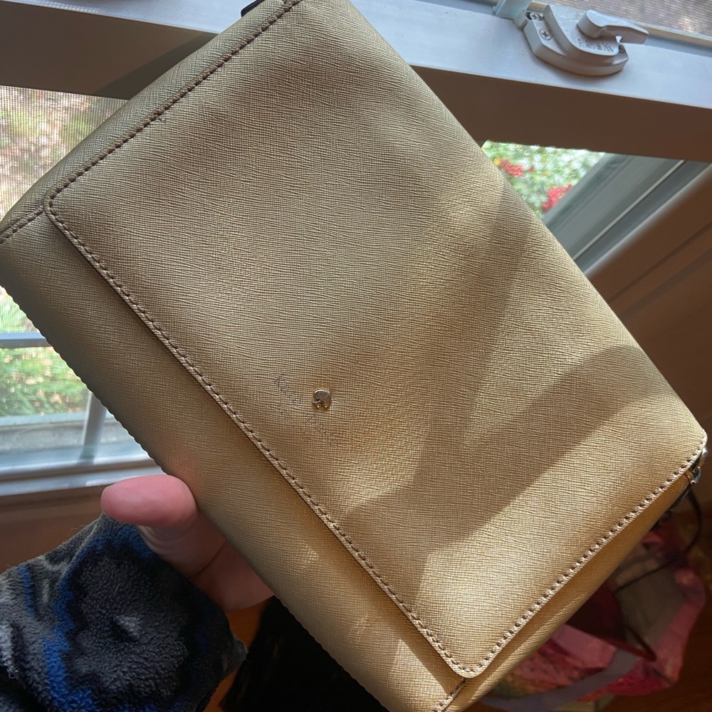Kate spade Charlotte street Alek leather crossbody gold